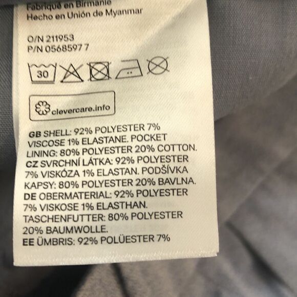 NWT Coupe Etroite 🇫🇷 4 Pocket Slim Pants in Ice 🧊 Blue w/Elastane Stretch - Picture 16 of 17